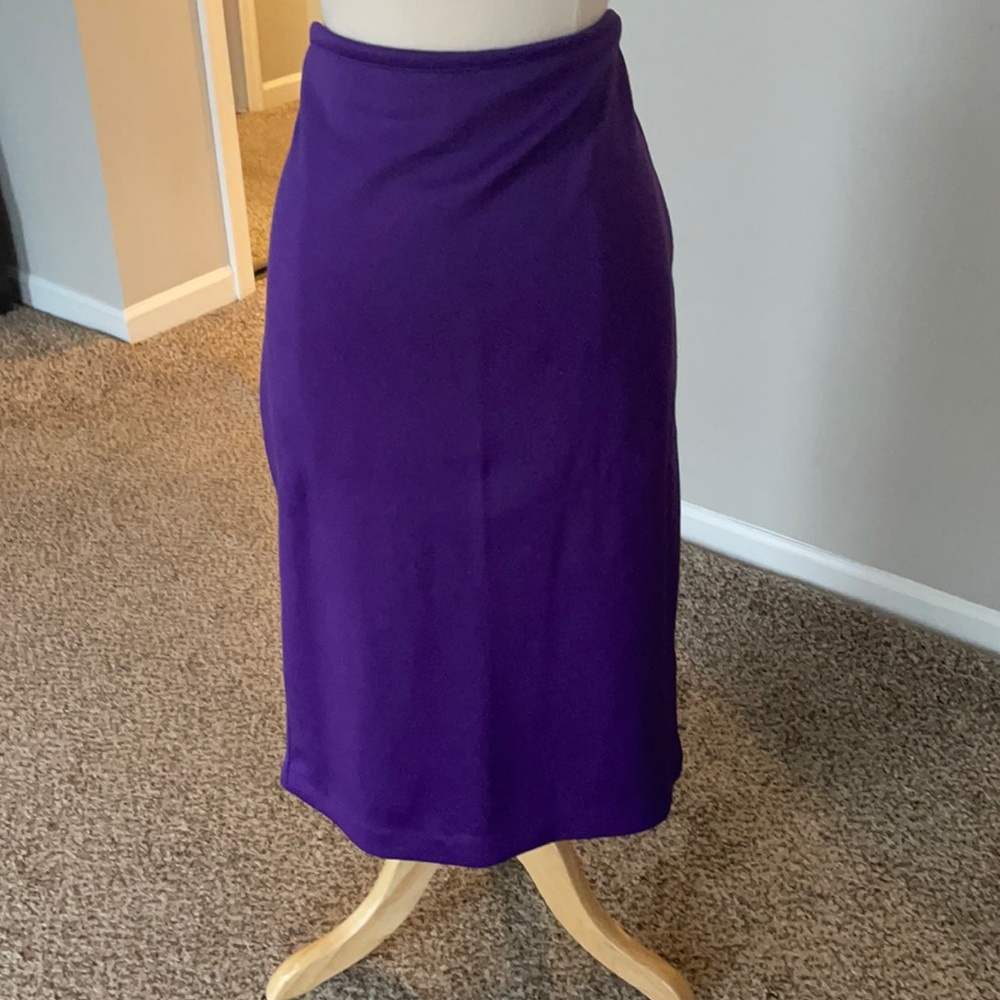 Purple pencil skirt